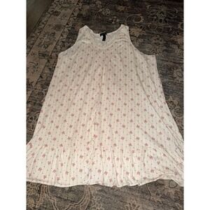 Lauren Ralph Lauren Floral Nightgown Slip Dress Cottagecore Cotton